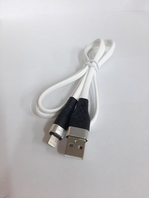 Кабель USB - Lightning  Hoco X53 Angel Silicone білий  1m. 2.4 А